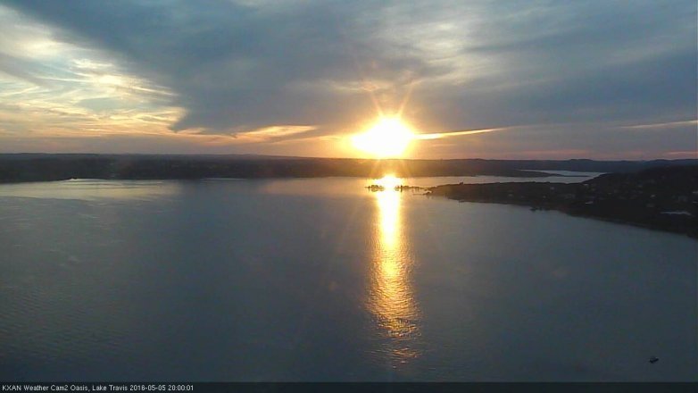 Lake Travis webcam, May 5, 2016 7:15 PM CT