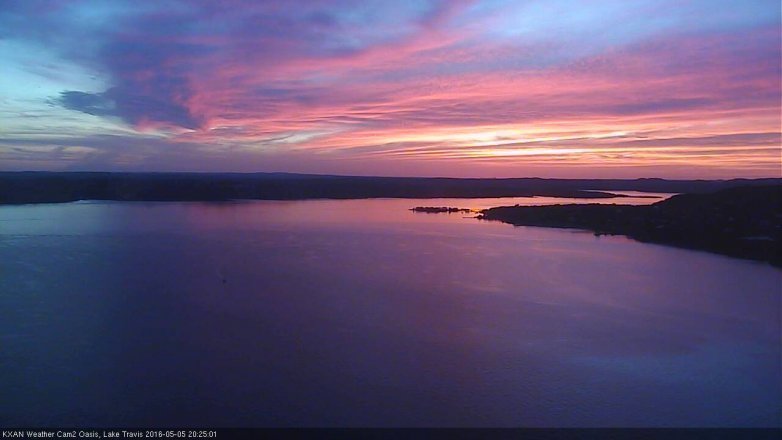 Lake Travis webcam, May 5, 2016 7:35 PM CT