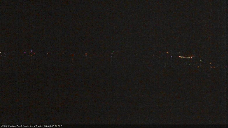 Lake Travis webcam, May 5, 2016 9:30 PM CT