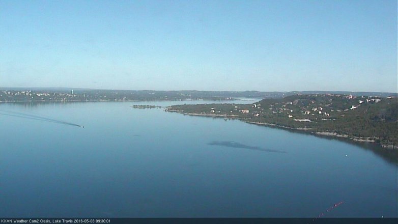 Lake Travis webcam, May 6, 2016 9:05 AM CT
