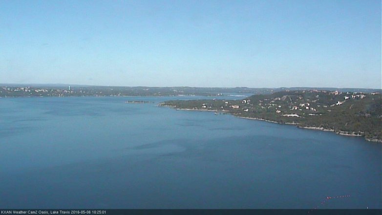 Lake Travis webcam, May 6, 2016 9:50 AM CT