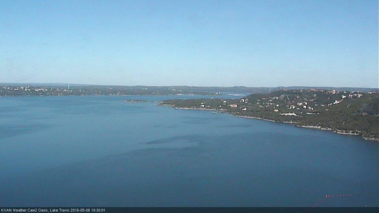 Lake Travis webcam, May 6, 2016 9:55 AM CT