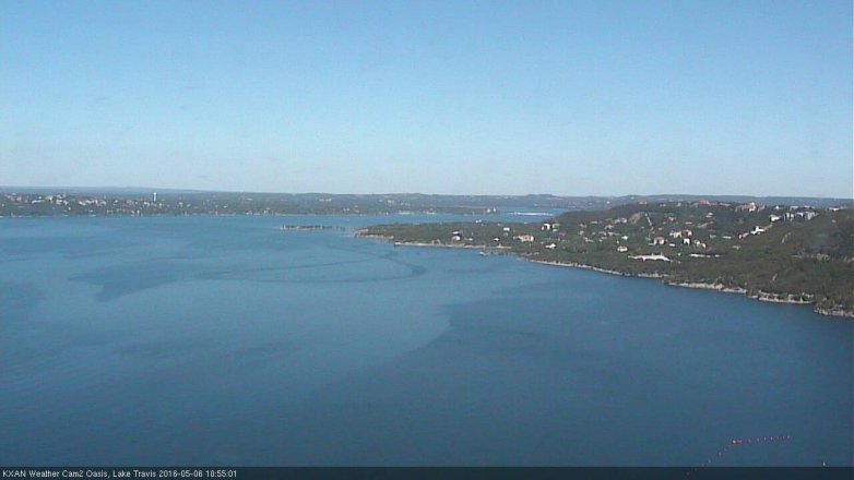 Lake Travis webcam, May 6, 2016 10:15 AM CT