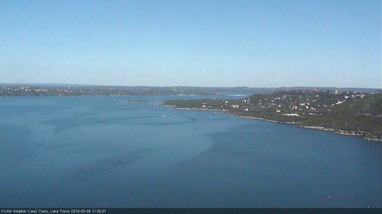 Lake Travis webcam, May 6, 2016 10:20 AM CT