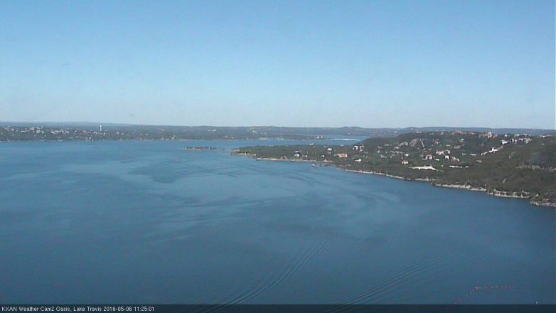 Lake Travis webcam, May 6, 2016 10:35 AM CT