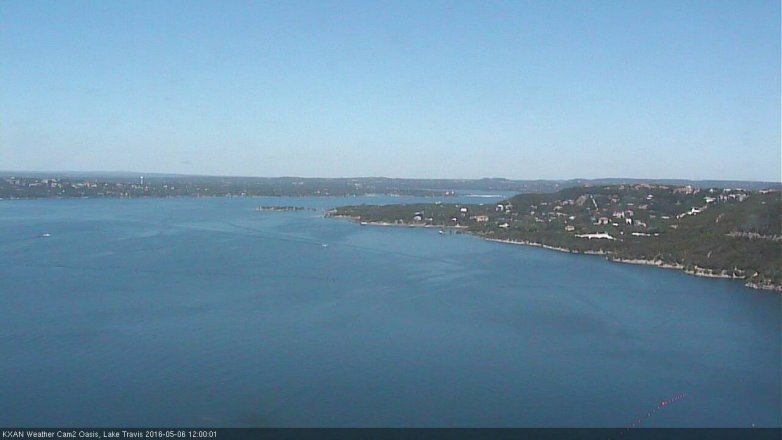 Lake Travis webcam, May 6, 2016 11:30 AM CT