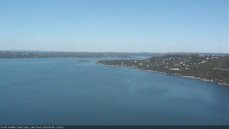 Lake Travis webcam, May 6, 2016 11:40 AM CT