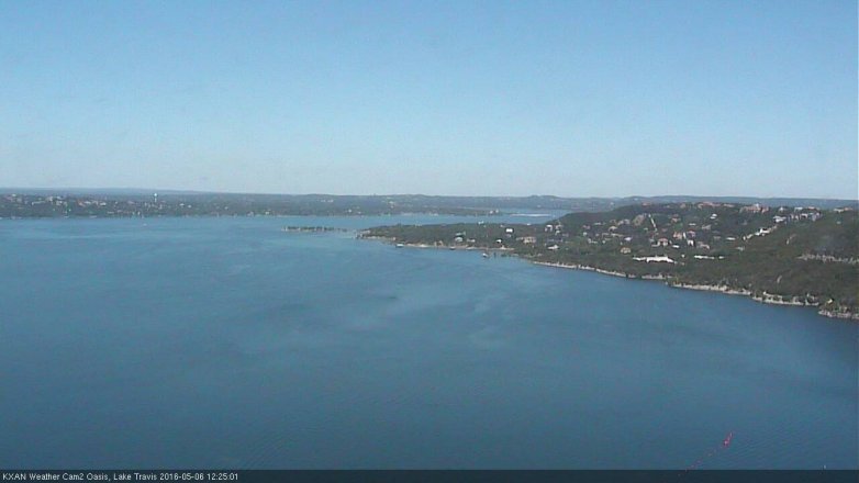 Lake Travis webcam, May 6, 2016 11:45 AM CT