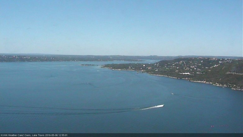 Lake Travis webcam, May 6, 2016 12:10 PM CT
