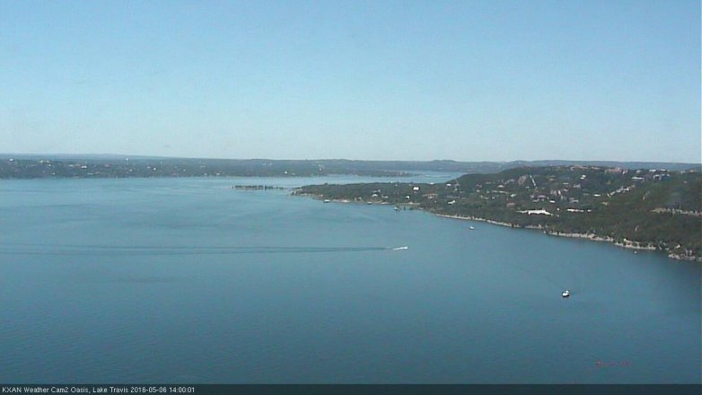 Lake Travis webcam, May 6, 2016 1:05 PM CT