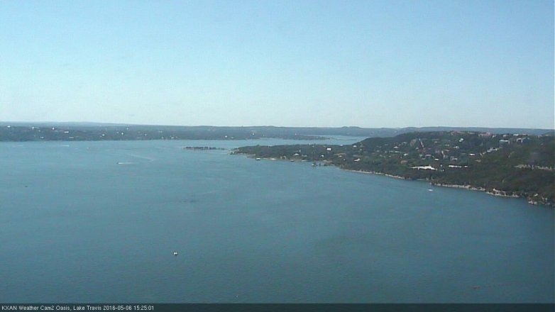 Lake Travis webcam, May 6, 2016 3:00 PM CT