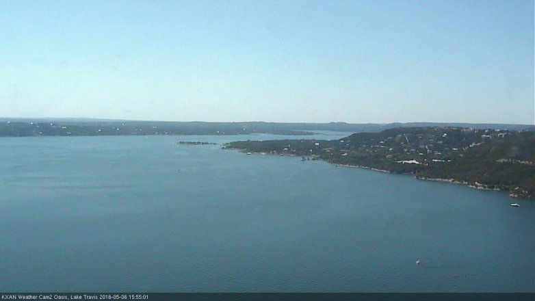 Lake Travis webcam, May 6, 2016 3:10 PM CT
