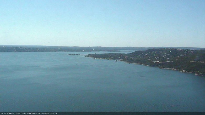 Lake Travis webcam, May 6, 2016 3:30 PM CT