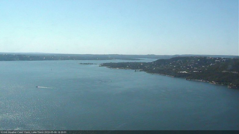 Lake Travis webcam, May 6, 2016 3:40 PM CT