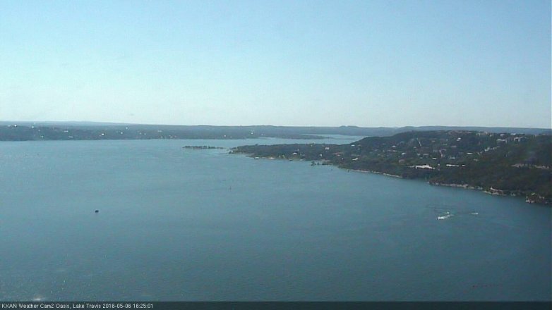 Lake Travis webcam, May 6, 2016 3:55 PM CT
