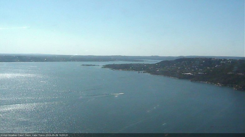 Lake Travis webcam, May 6, 2016 4:20 PM CT