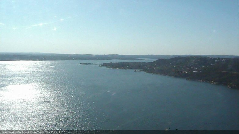 Lake Travis webcam, May 6, 2016 5:00 PM CT