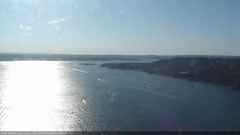 Lake Travis webcam, May 6, 2016 5:20 PM CT