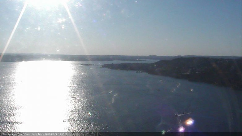 Lake Travis webcam, May 6, 2016 5:40 PM CT