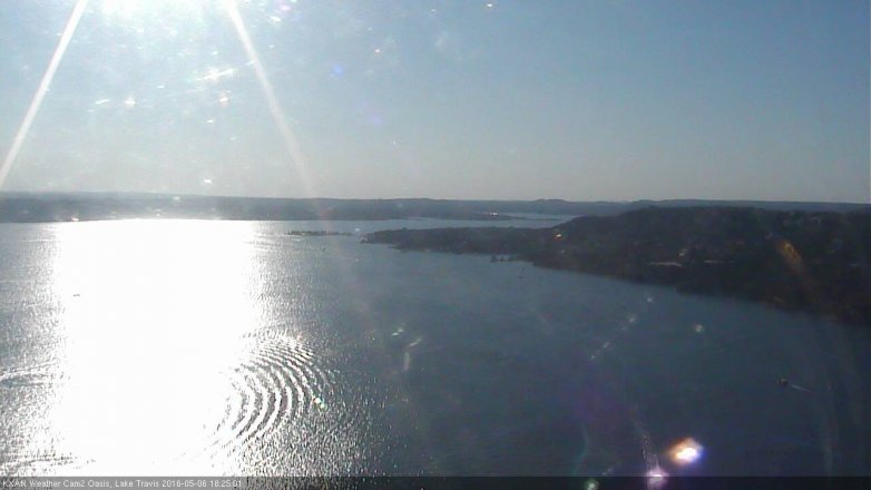Lake Travis webcam, May 6, 2016 5:45 PM CT