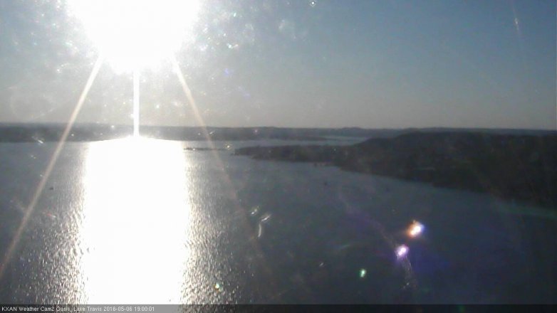 Lake Travis webcam, May 6, 2016 6:30 PM CT