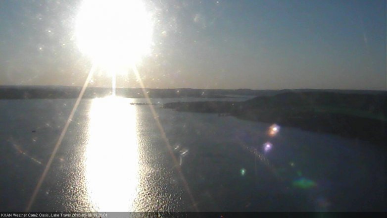 Lake Travis webcam, May 6, 2016 6:50 PM CT