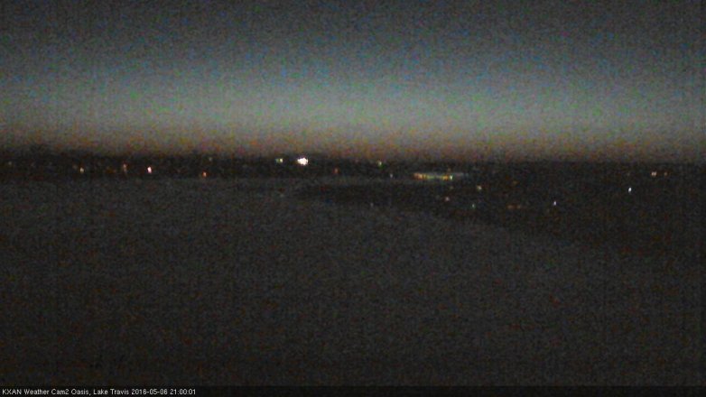 Lake Travis webcam, May 6, 2016 8:15 PM CT
