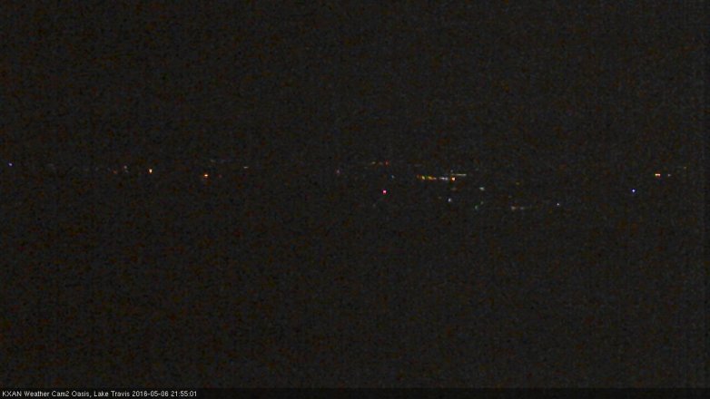 Lake Travis webcam, May 6, 2016 9:30 PM CT