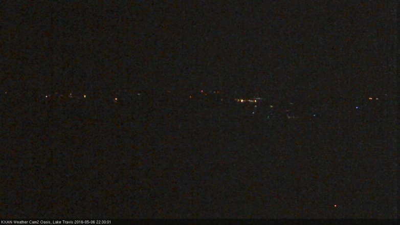 Lake Travis webcam, May 6, 2016 9:45 PM CT