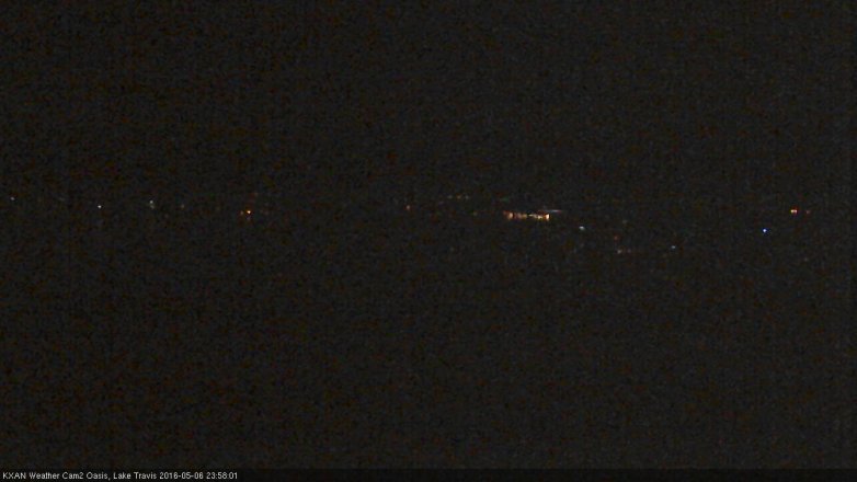 Lake Travis webcam, May 6, 2016 11:40 PM CT