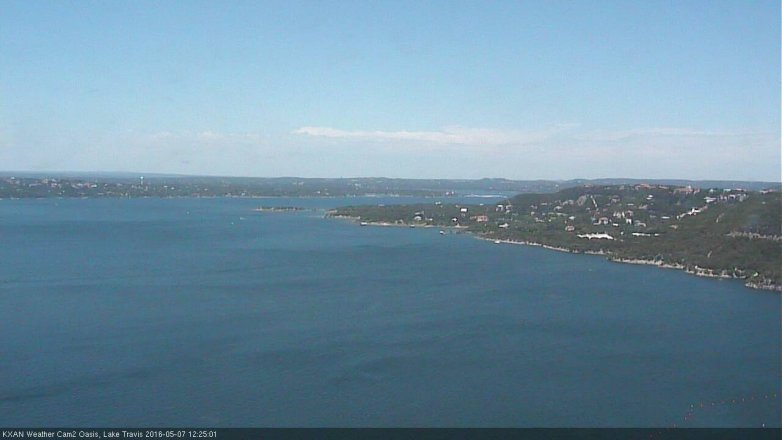 Lake Travis webcam, May 7, 2016 11:35 AM CT