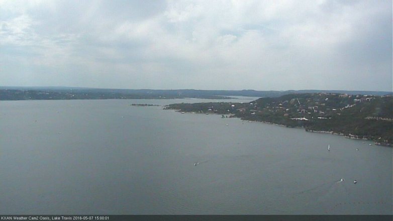 Lake Travis webcam, May 7, 2016 2:35 PM CT