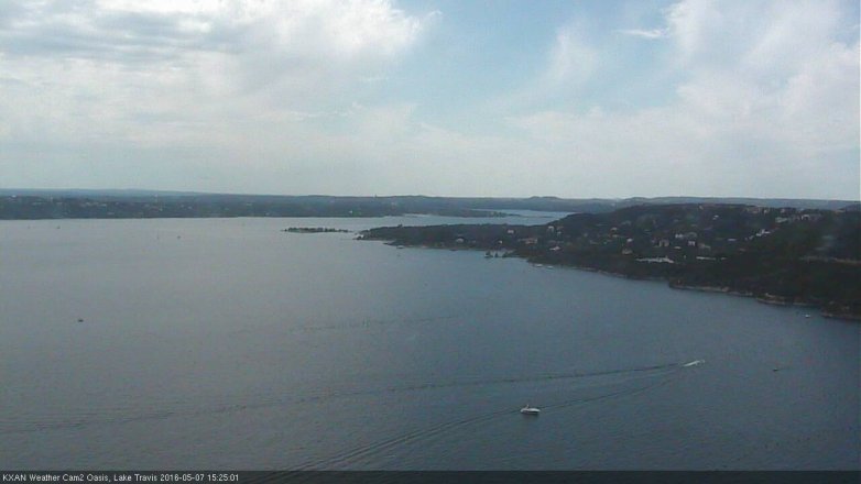 Lake Travis webcam, May 7, 2016 2:50 PM CT