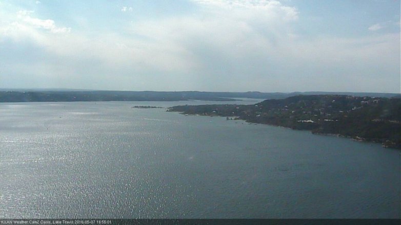 Lake Travis webcam, May 7, 2016 4:25 PM CT