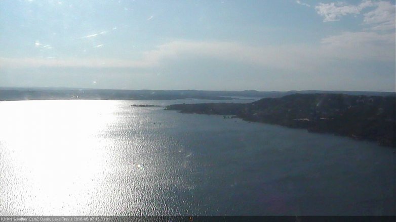 Lake Travis webcam, May 7, 2016 5:30 PM CT