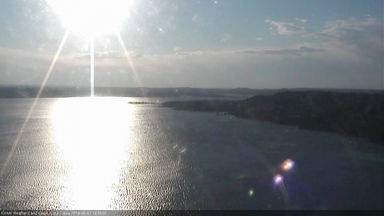 Lake Travis webcam, May 7, 2016 6:20 PM CT