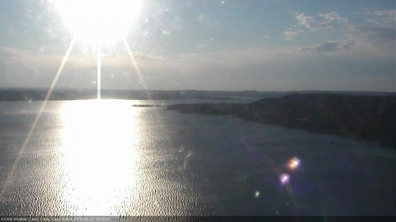 Lake Travis webcam, May 7, 2016 6:35 PM CT