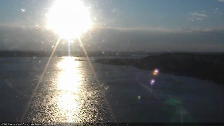 Lake Travis webcam, May 7, 2016 6:55 PM CT