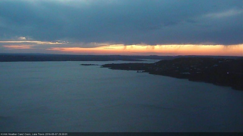 Lake Travis webcam, May 7, 2016 7:35 PM CT
