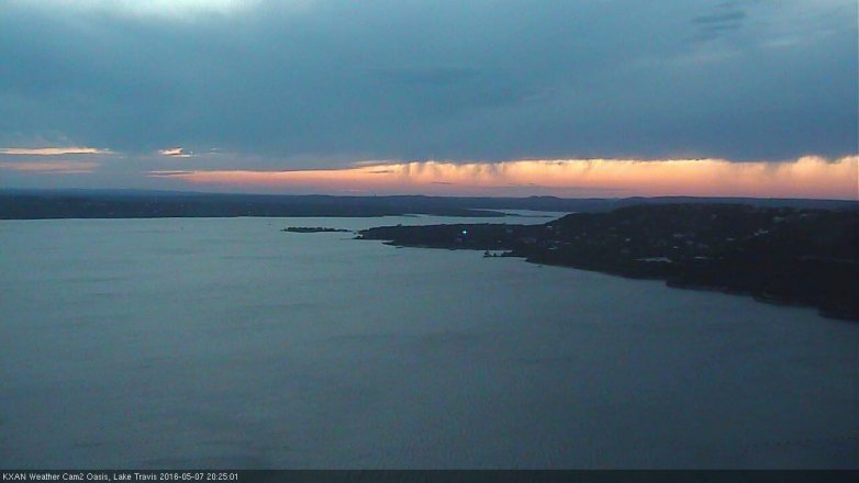 Lake Travis webcam, May 7, 2016 7:40 PM CT