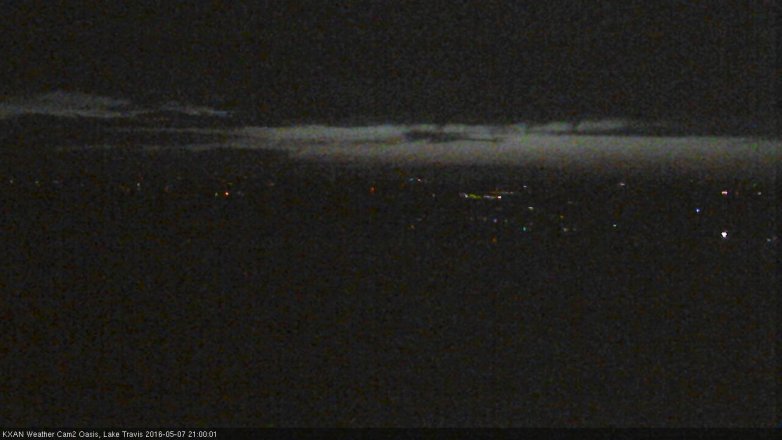 Lake Travis webcam, May 7, 2016 8:25 PM CT