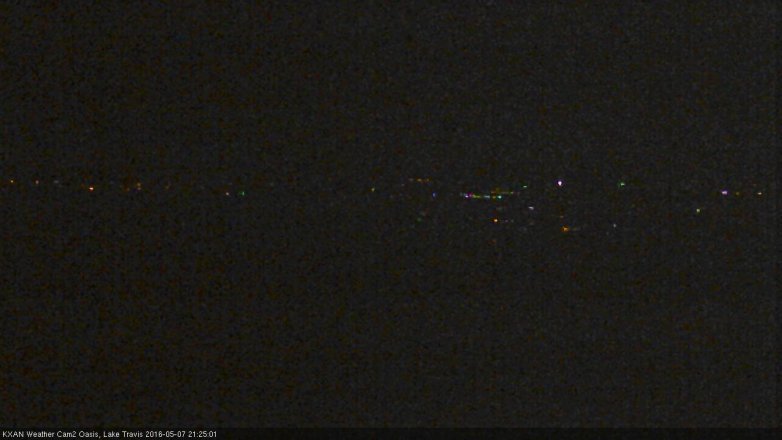 Lake Travis webcam, May 7, 2016 8:50 PM CT