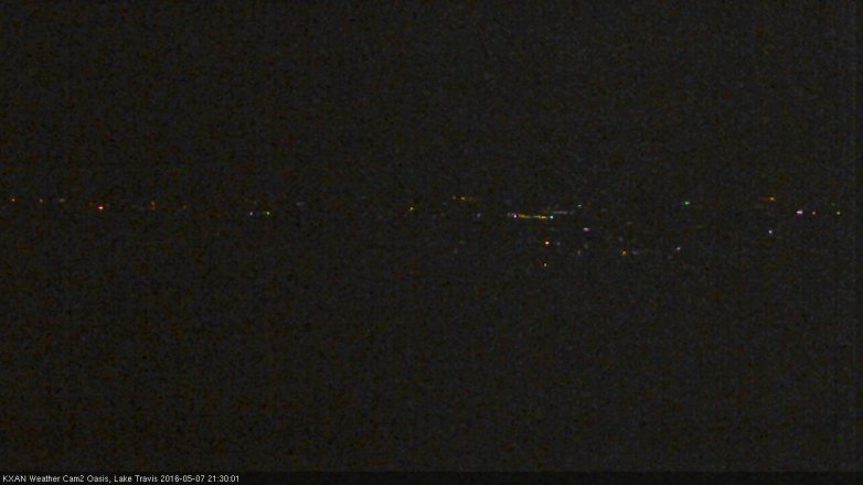 Lake Travis webcam, May 7, 2016 8:55 PM CT