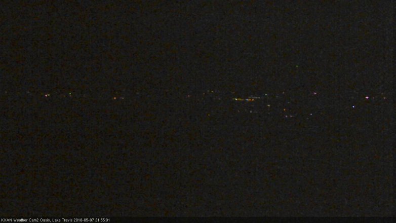 Lake Travis webcam, May 7, 2016 9:15 PM CT