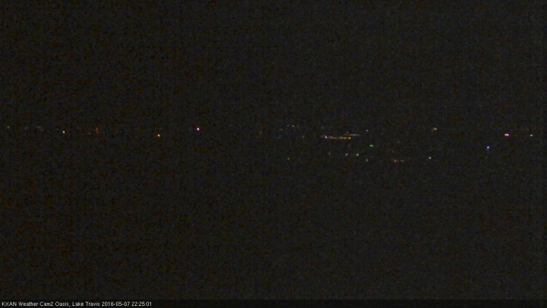Lake Travis webcam, May 7, 2016 9:35 PM CT