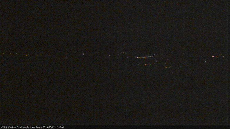 Lake Travis webcam, May 7, 2016 9:40 PM CT