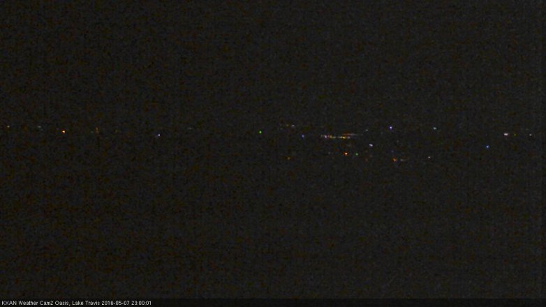 Lake Travis webcam, May 7, 2016 10:15 PM CT