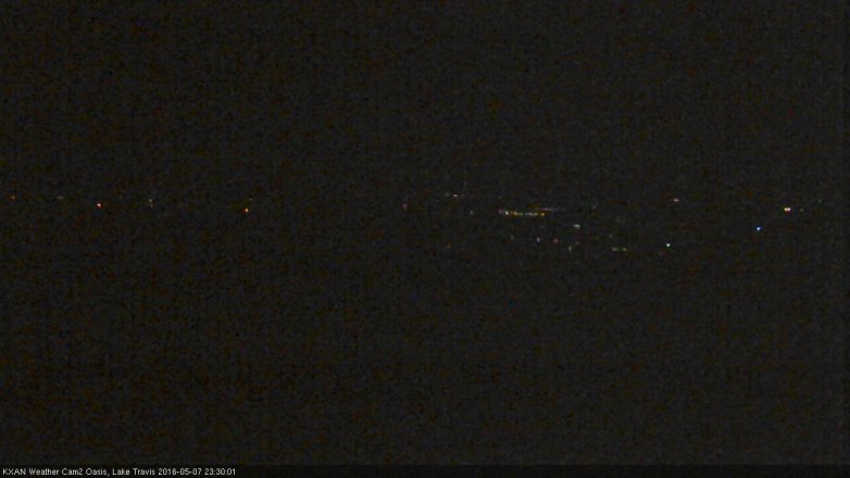 Lake Travis webcam, May 7, 2016 10:40 PM CT