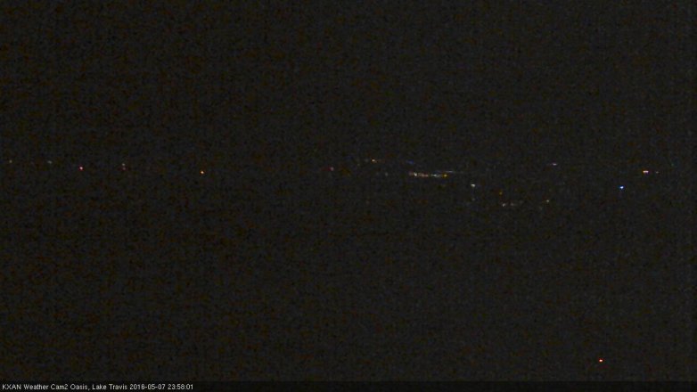 Lake Travis webcam, May 7, 2016 11:55 PM CT