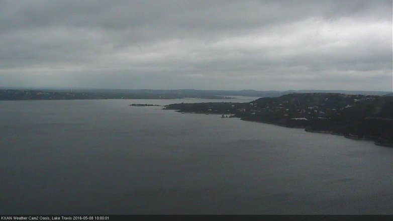 Lake Travis webcam, May 8, 2016 9:20 AM CT